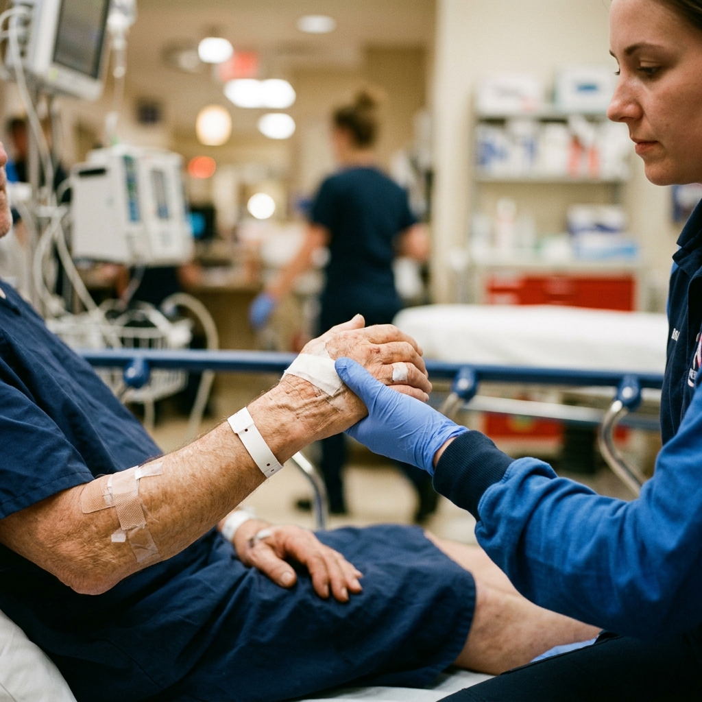 Emergency room hospital corridor